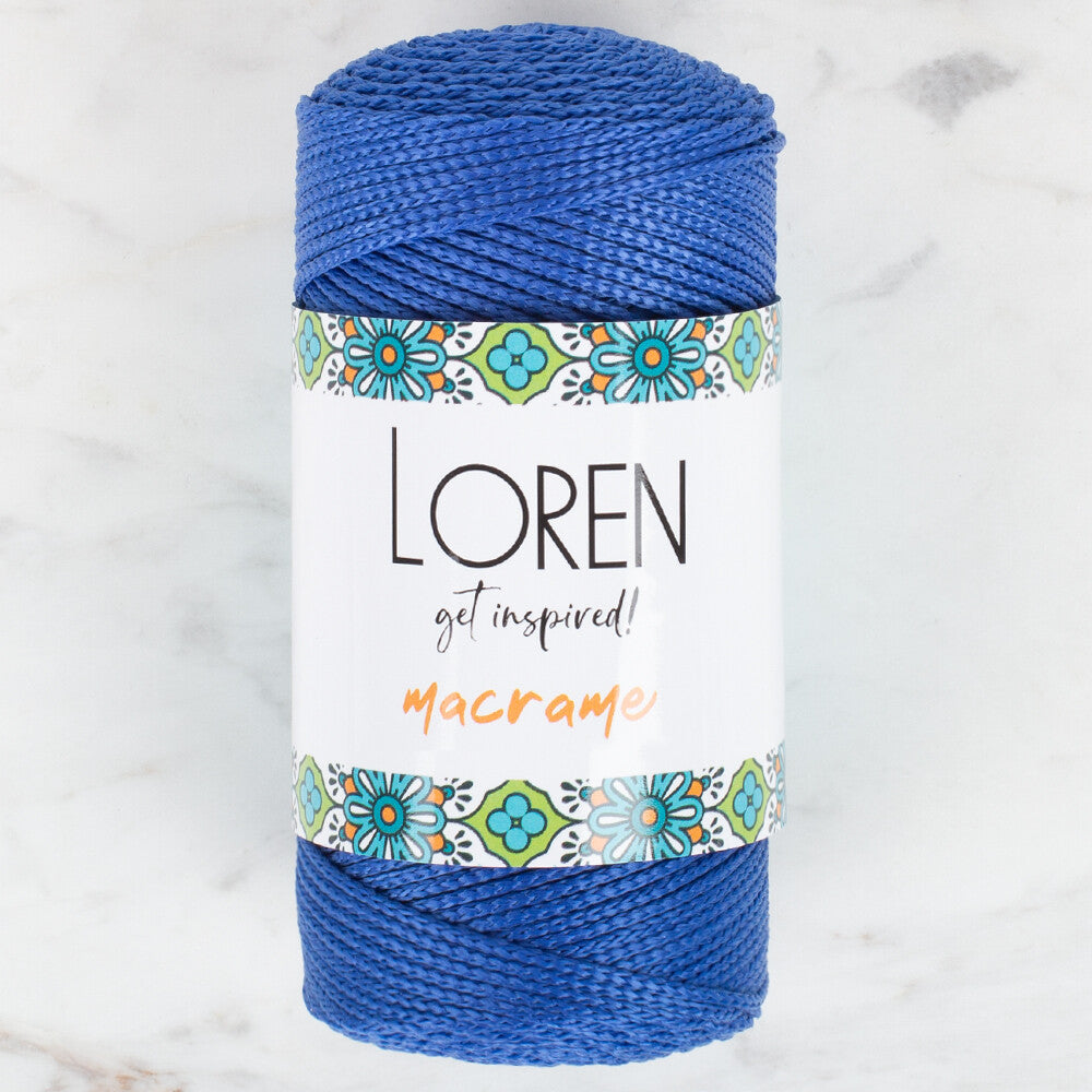 Loren Macrame Saks Mavi El Örgü İpi - RM 0252